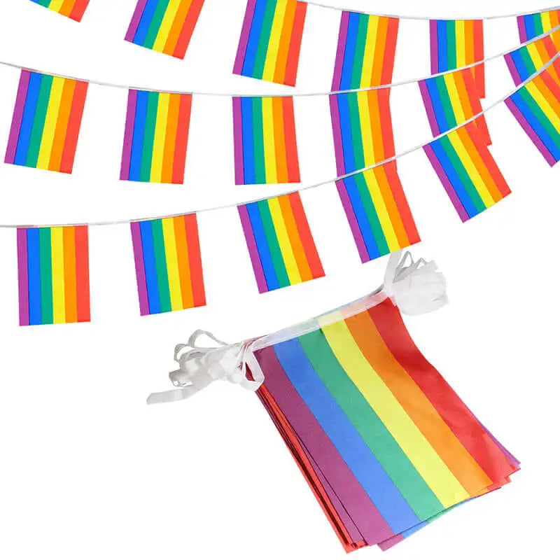 Gay pride flag string - 20pc