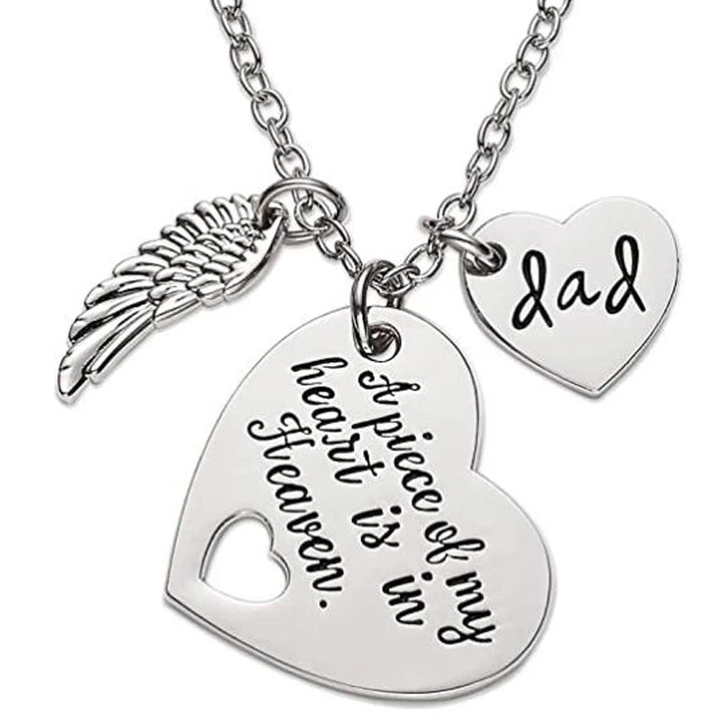 A Piece of My Heart Necklace – Memorial Keepsake Jewelry