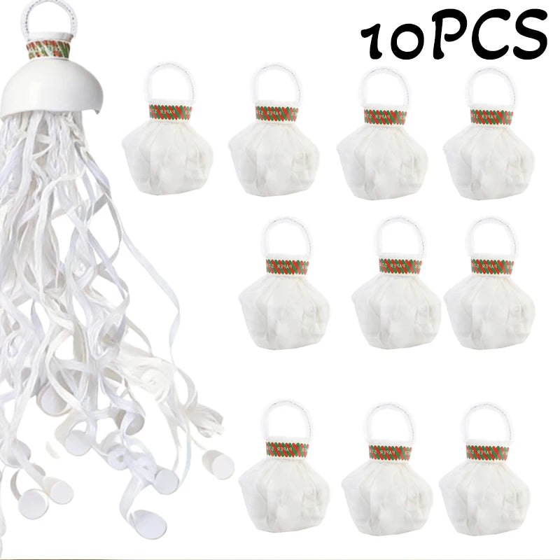 5-20pc Colorful Hand Throw Streamer Poppers  Wedding Birthday  Festival Decor Throw Streamers Poppers No Mess Paper Party Gift