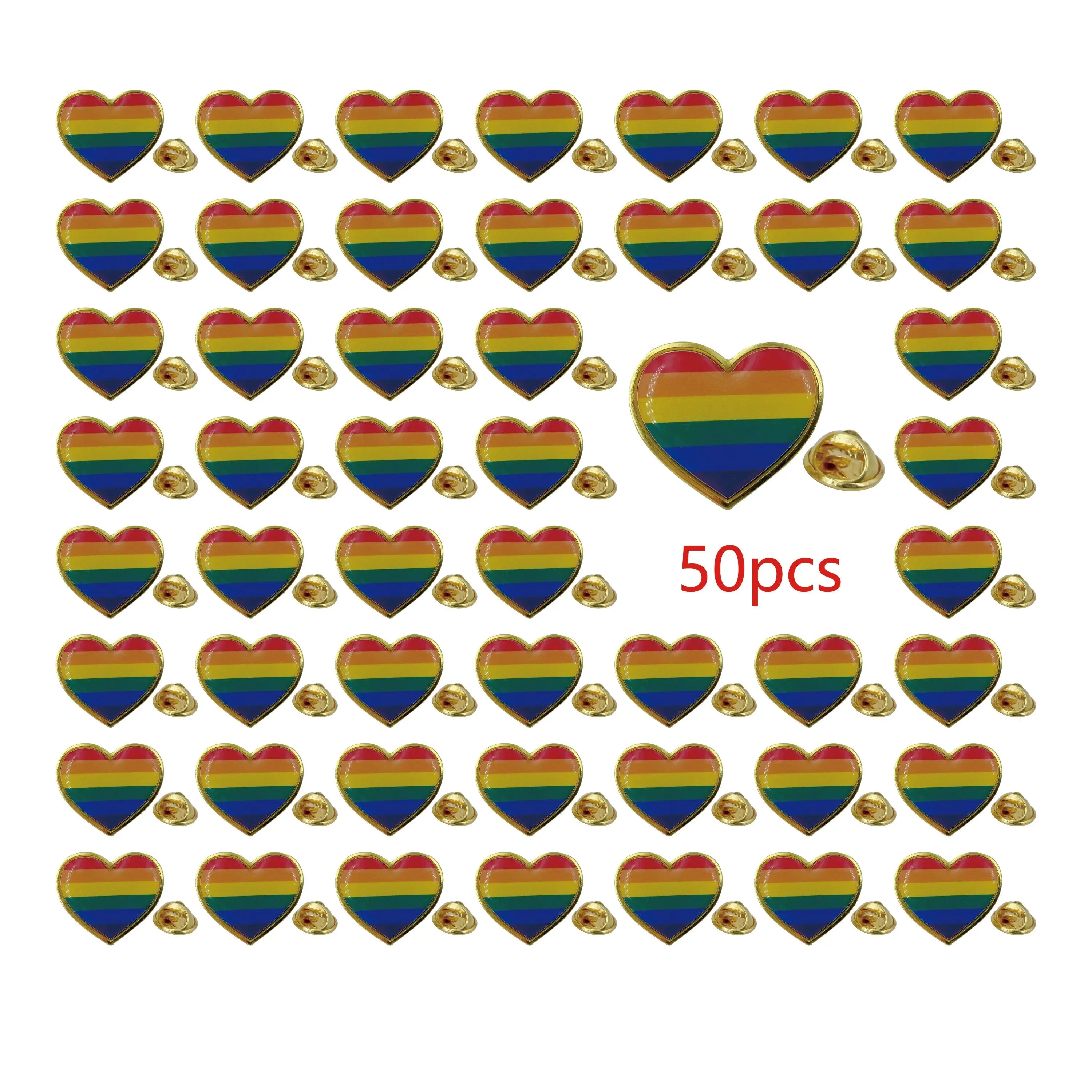Heart Shaped Pride Prin - 5/10/50/100pcs