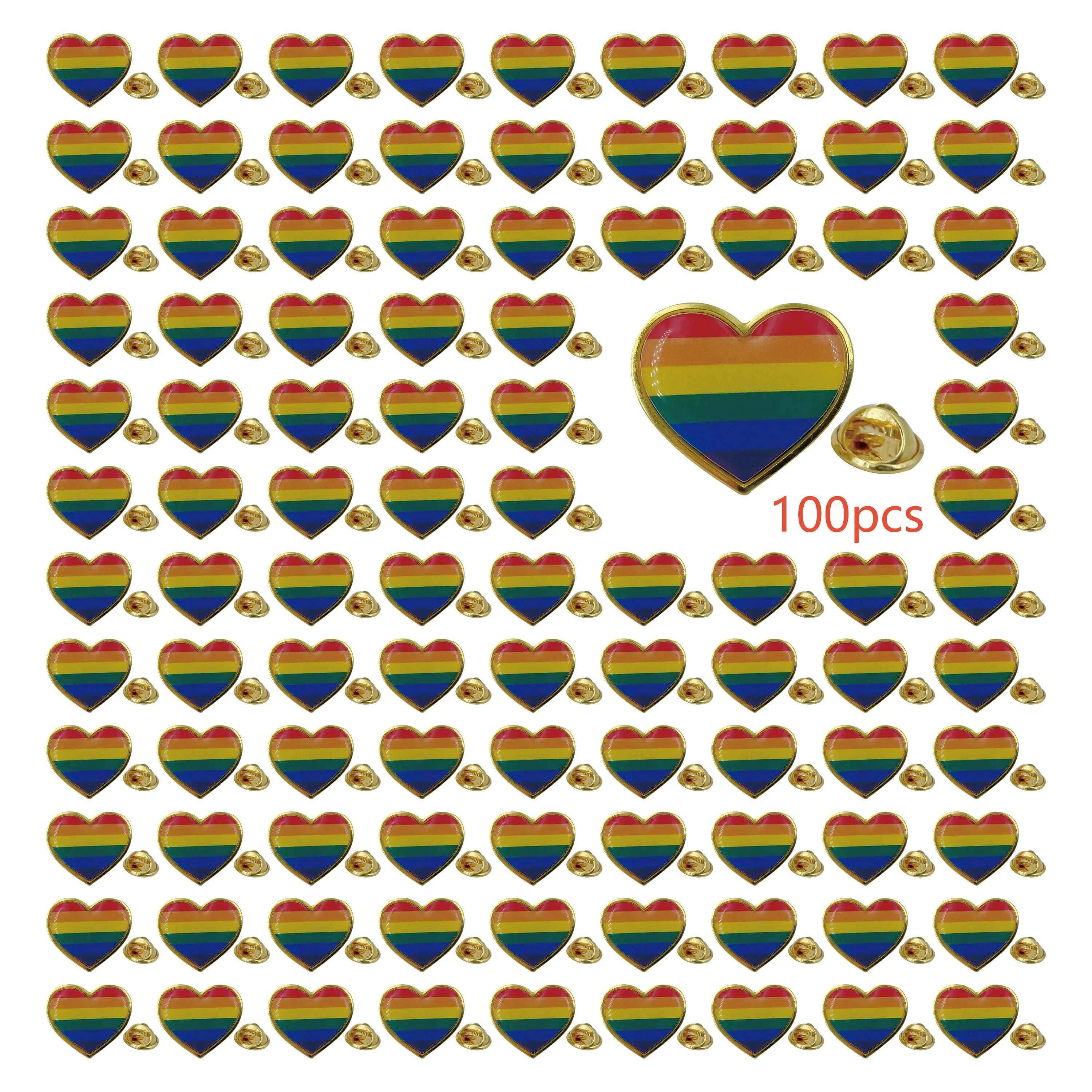 Heart Shaped Pride Prin - 5/10/50/100pcs