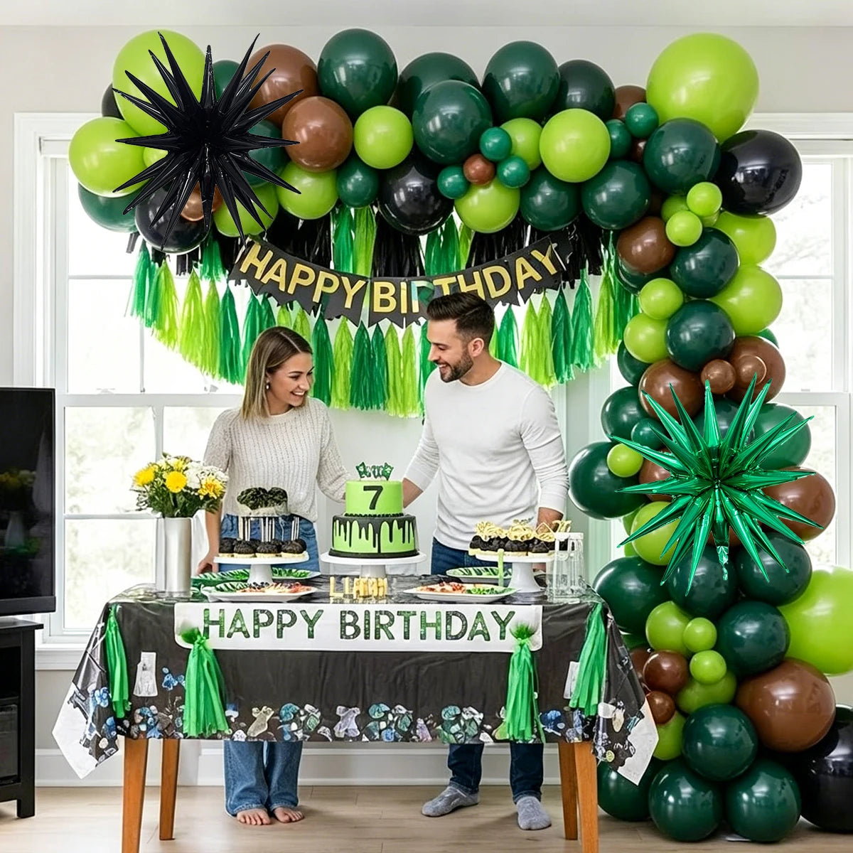 Minecraft-Inspired Balloon Set