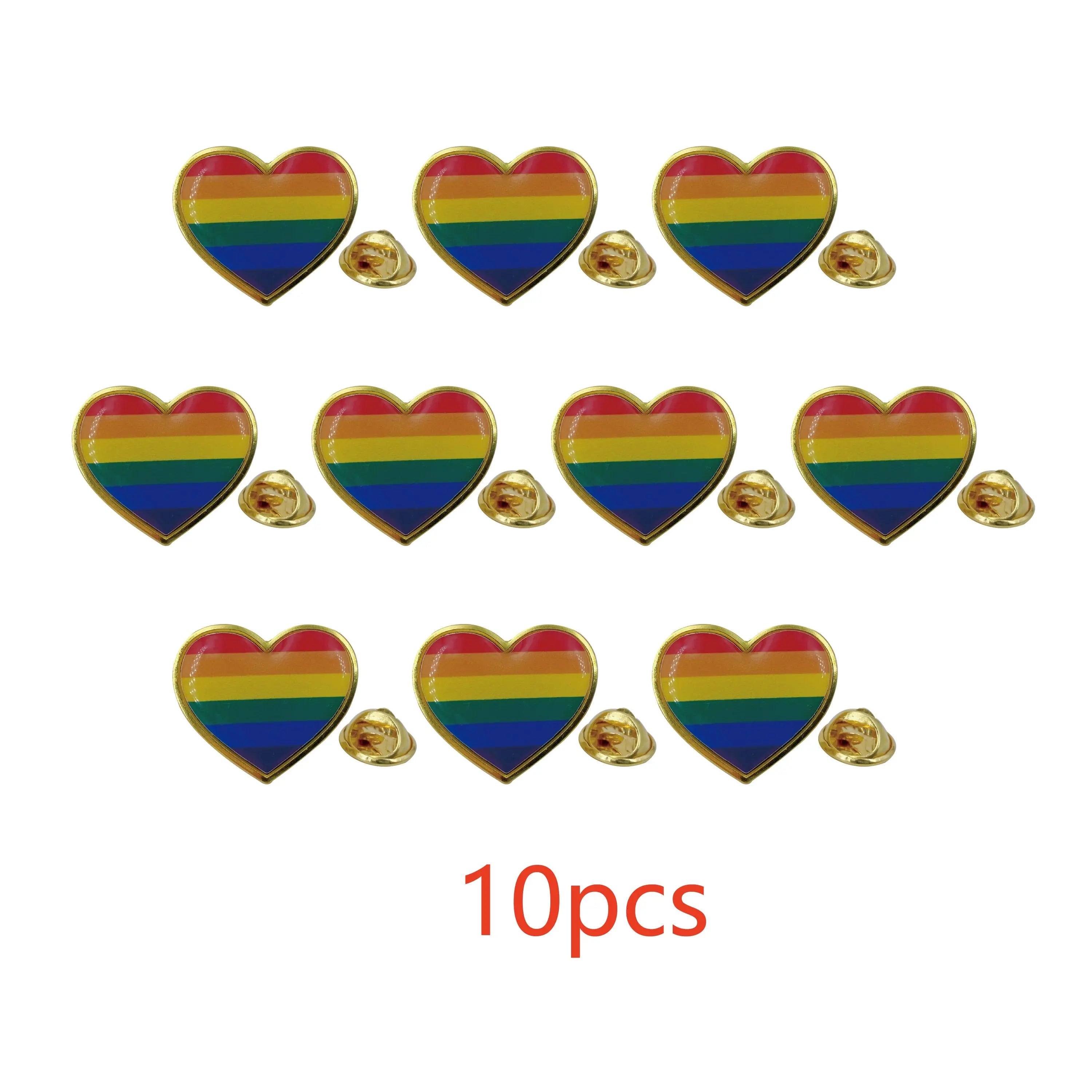 Heart Shaped Pride Prin - 5/10/50/100pcs