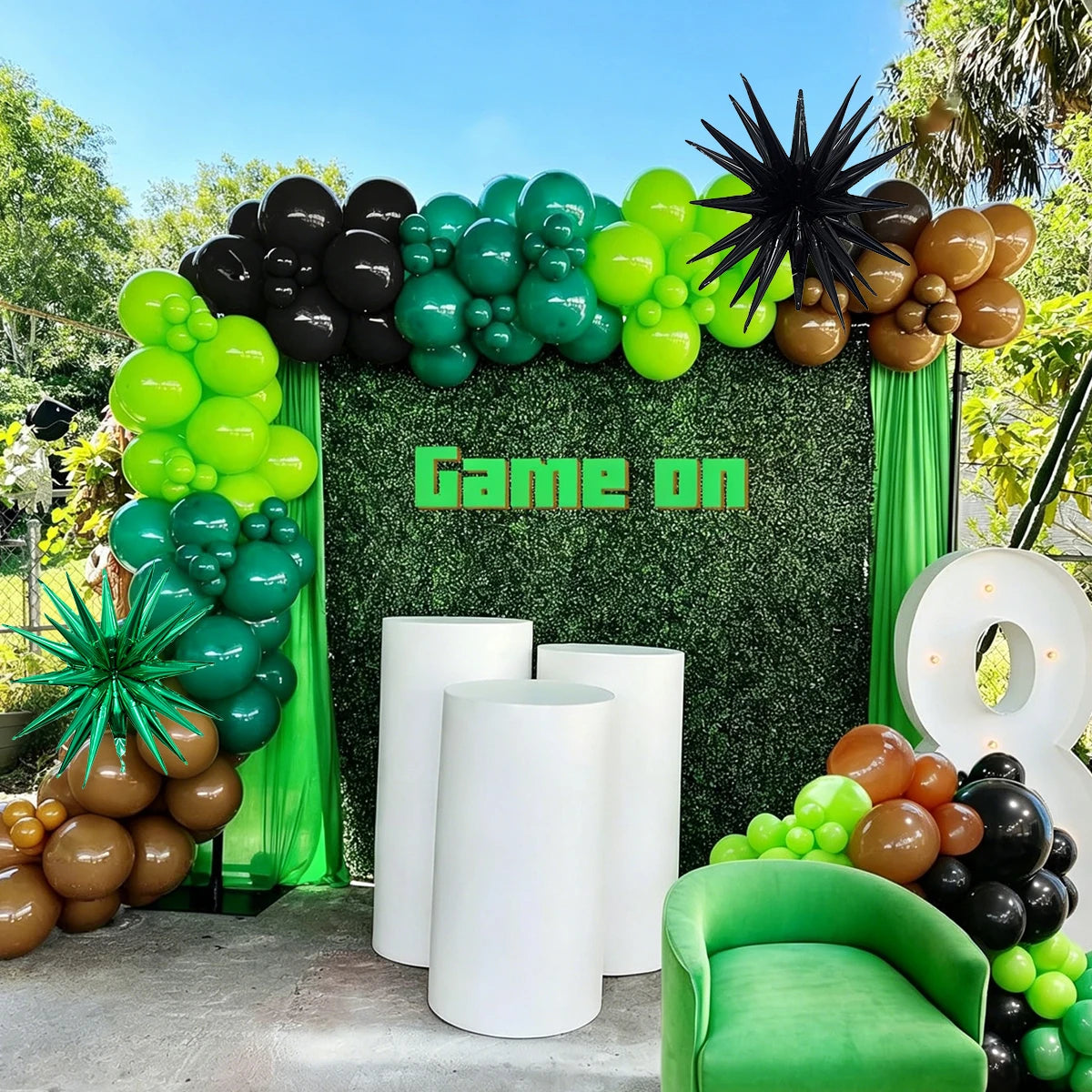 Minecraft-Inspired Balloon Set