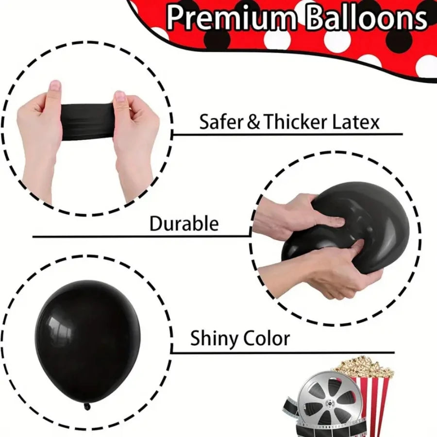 Bat Balloon Set - Yellow / Black