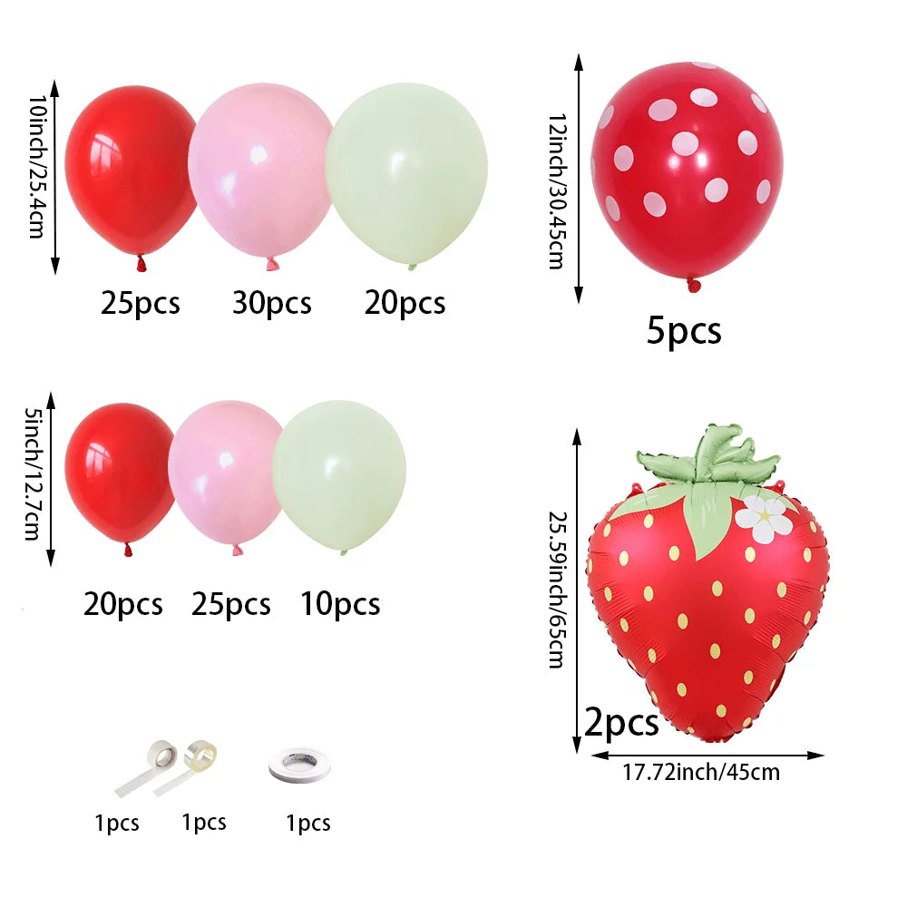 Strawberry Sweet Balloon Set