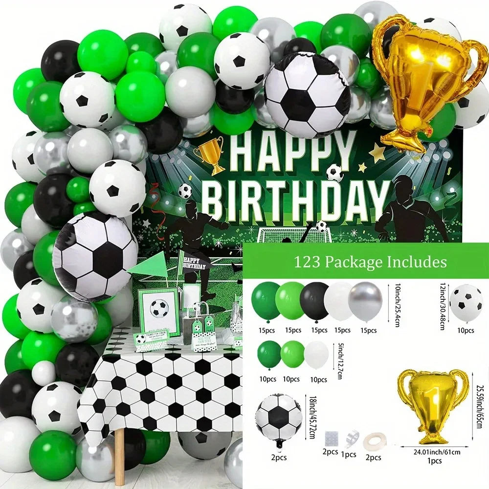 Soccer Themed Birthday Balloon - Kit