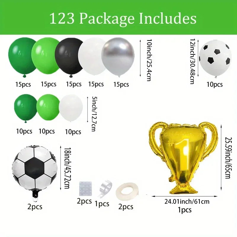 Soccer Themed Birthday Balloon - Kit